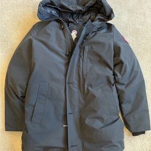 Canada Goose Men's Black Hooded Puffer Jacket